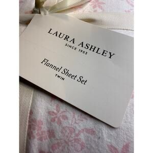 Laura Ashley Antoinette Pink Floral Three Piece Fitted Sheet Set, Twin Size, NWT